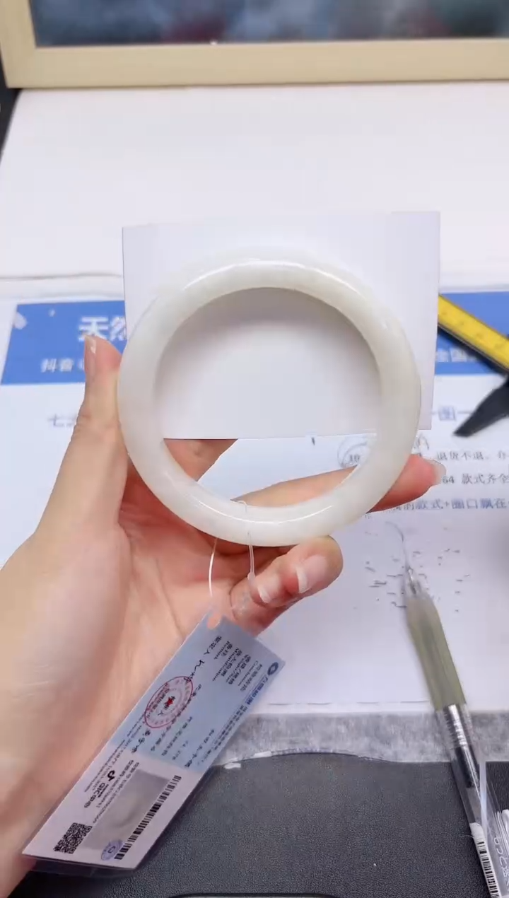 和田玉手镯未镶嵌58-63.7