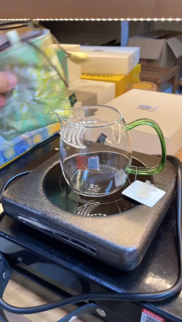 泰然月牙湖绿色+茶事包牡丹