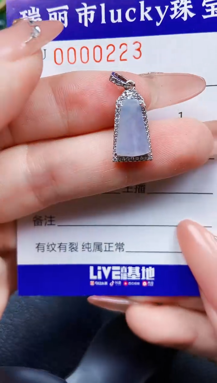 【闪购商品】翡翠颈饰银S925镶嵌0223
