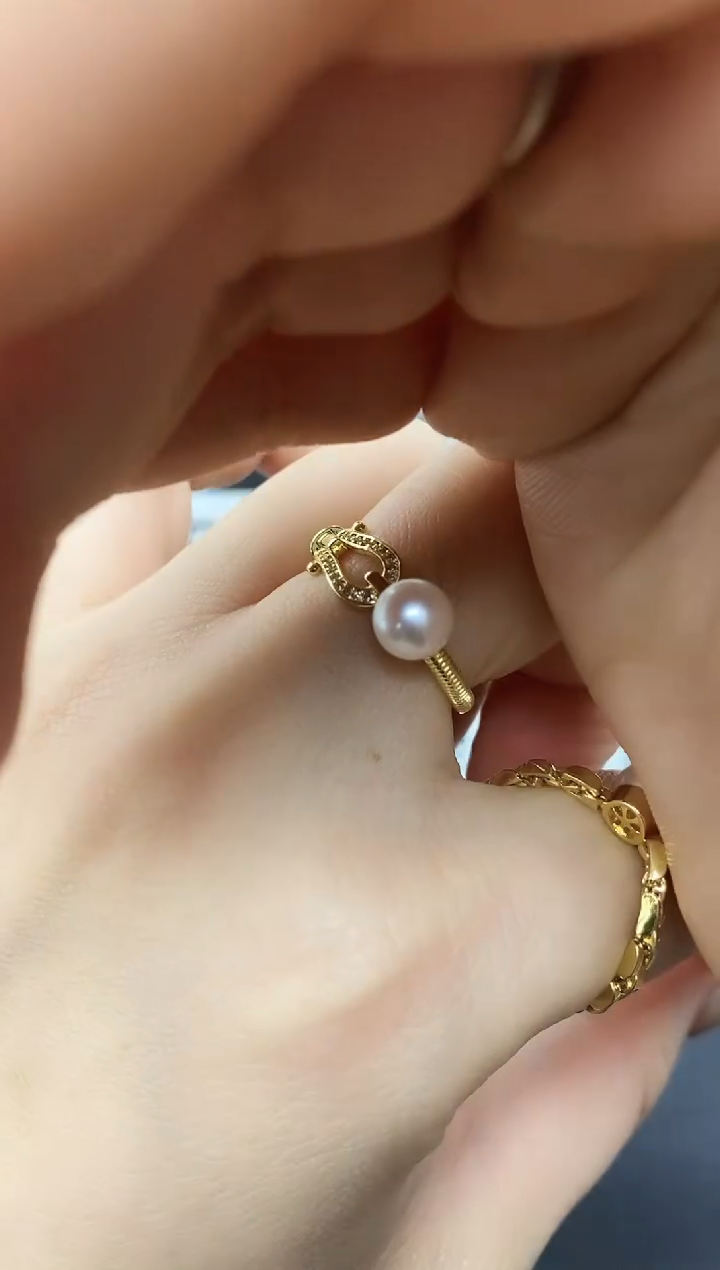 未镶嵌耳饰淡水珍珠JZ1005