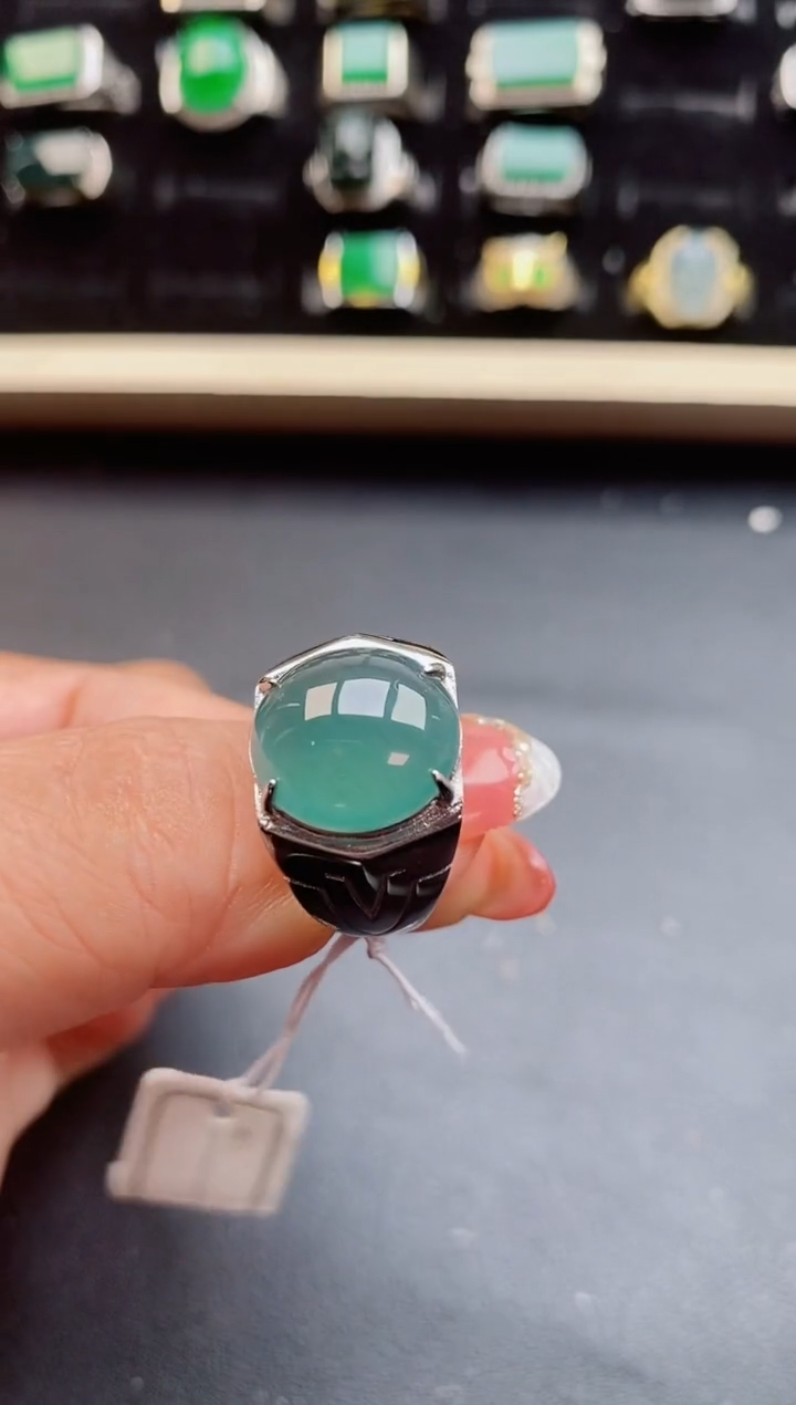 【闪购商品】翡翠戒指银S925镶嵌0580550