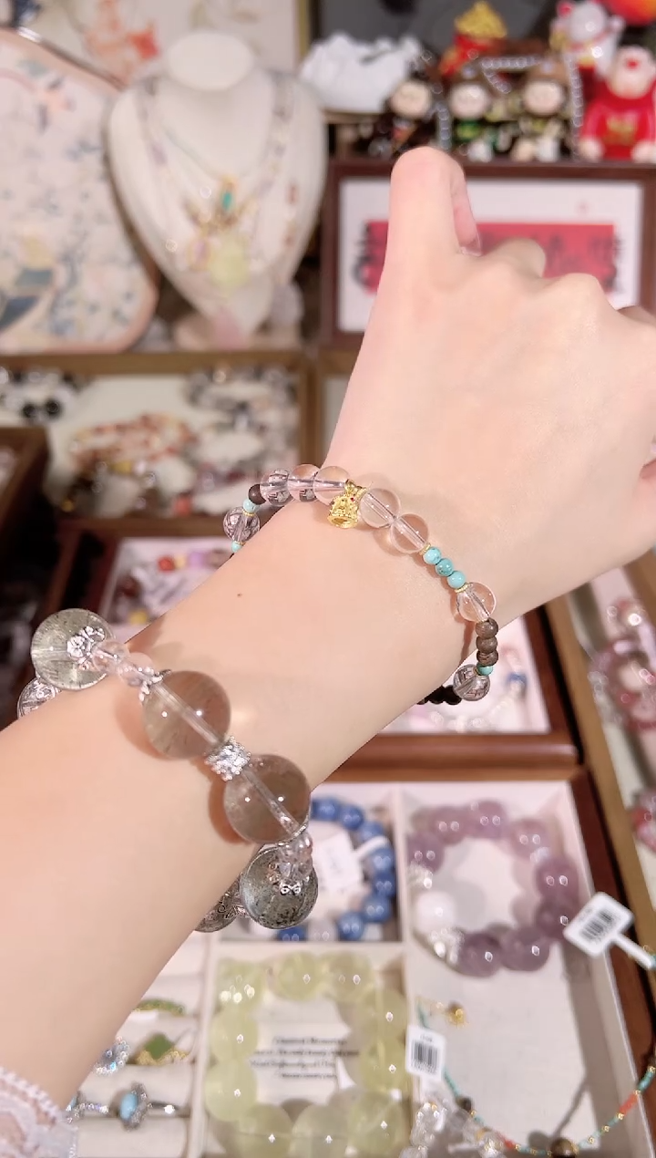 【闪购商品】水晶手链银S925镶嵌 多样性发货发其一 颜色微差