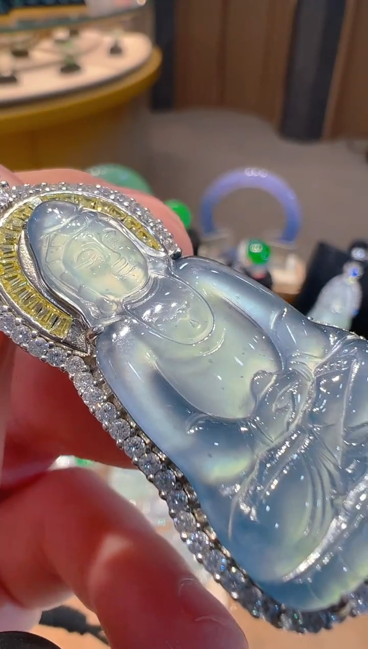 【闪购商品】翡翠吊坠(不含链)银S925镶嵌多样性发货一件