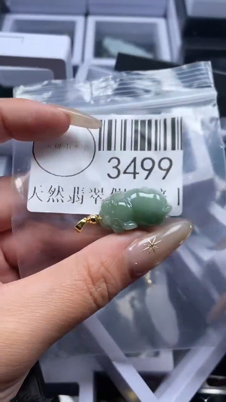 颈饰未镶嵌翡翠3499