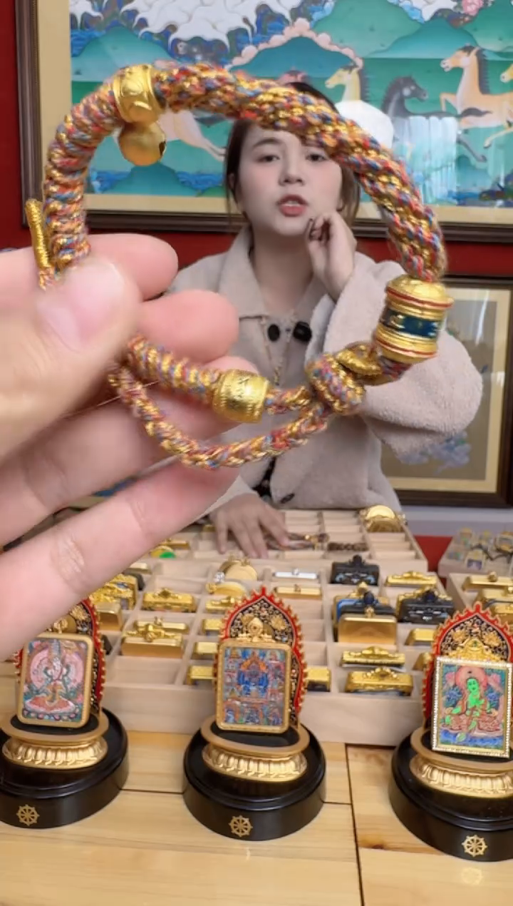 吊坠手链-热贡纯手绘-安安