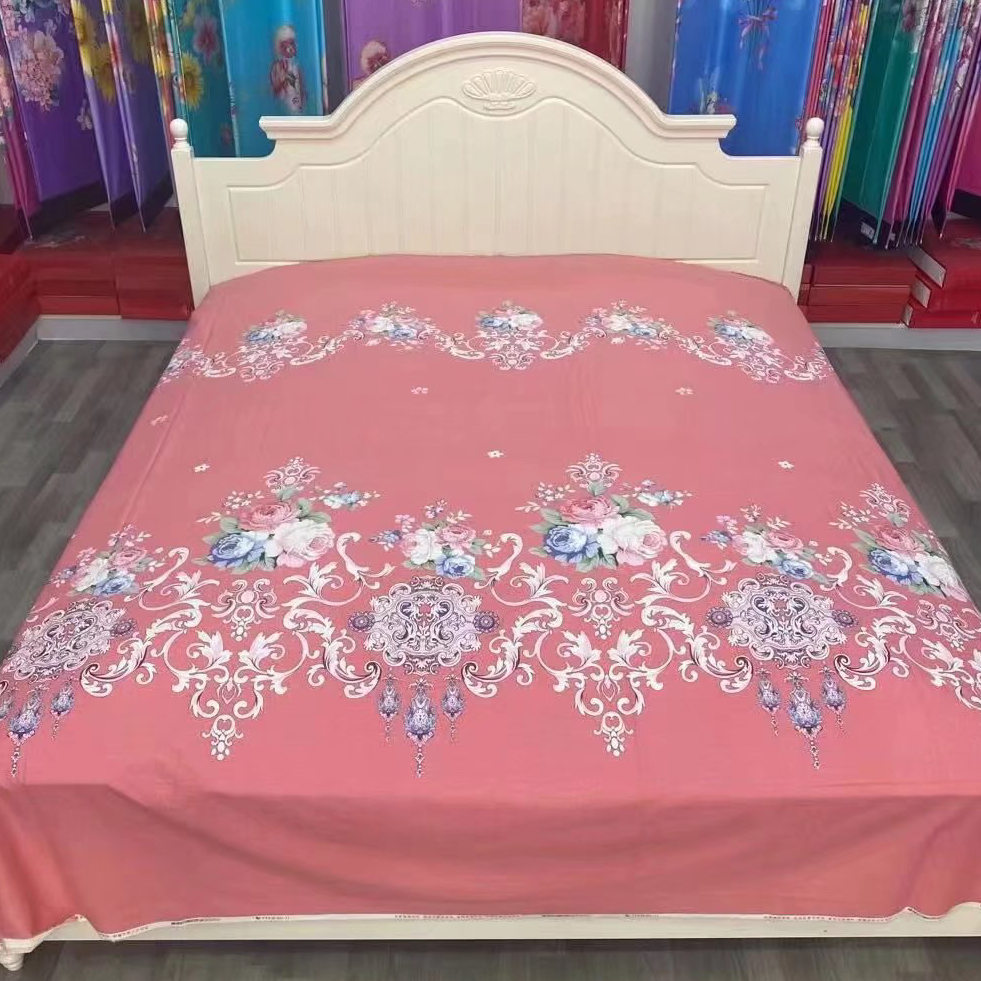 加厚活性绒2.4米×2.4米欧花床单