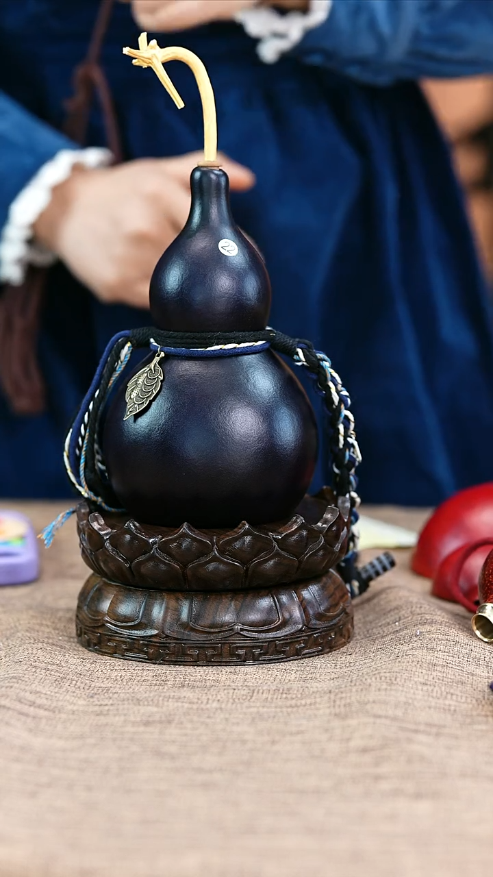 【闪购商品】22—光岳葫天然大漆酒葫芦不含莲花底座