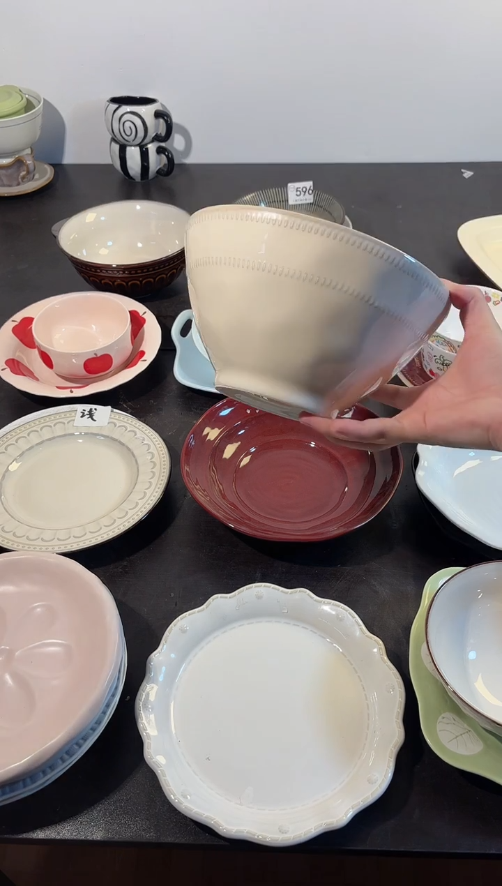 陶直播微瑕做旧红大碗*1