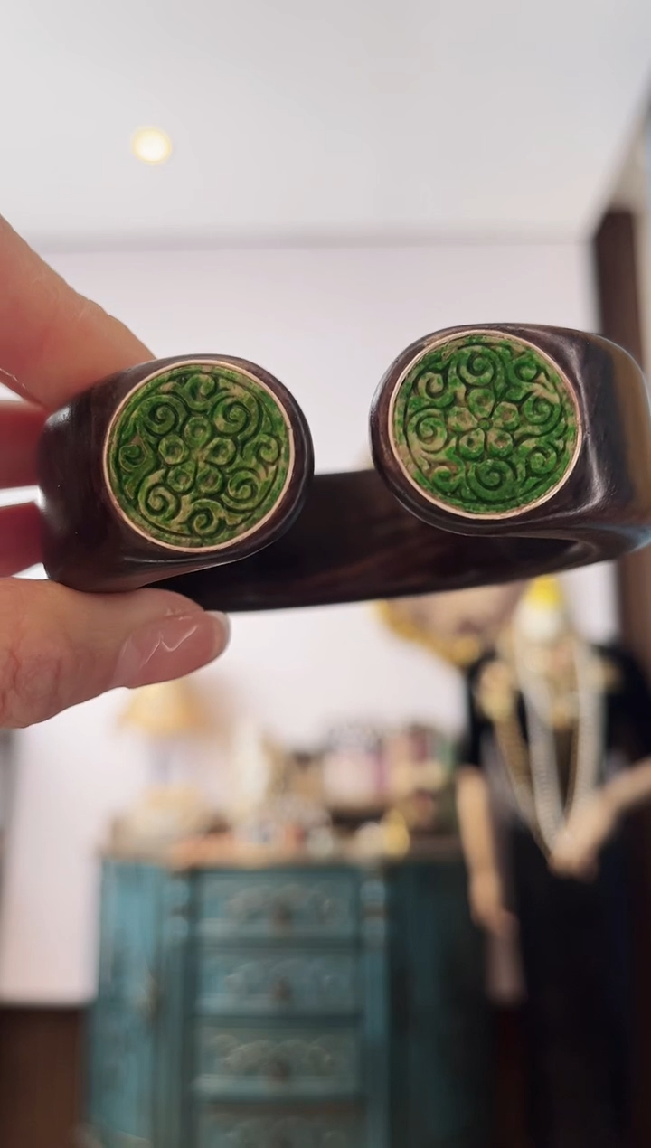 颈饰未镶嵌翡翠囍*翡翠E283