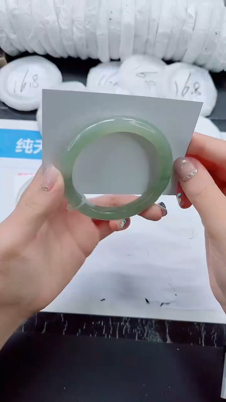 石英质玉手镯未镶嵌0214-圈口58