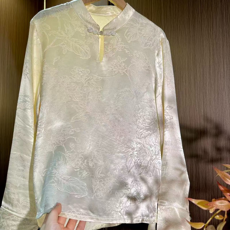 品优-2025新中式新款高端气质新中式衬衫2025B5175-柒柒