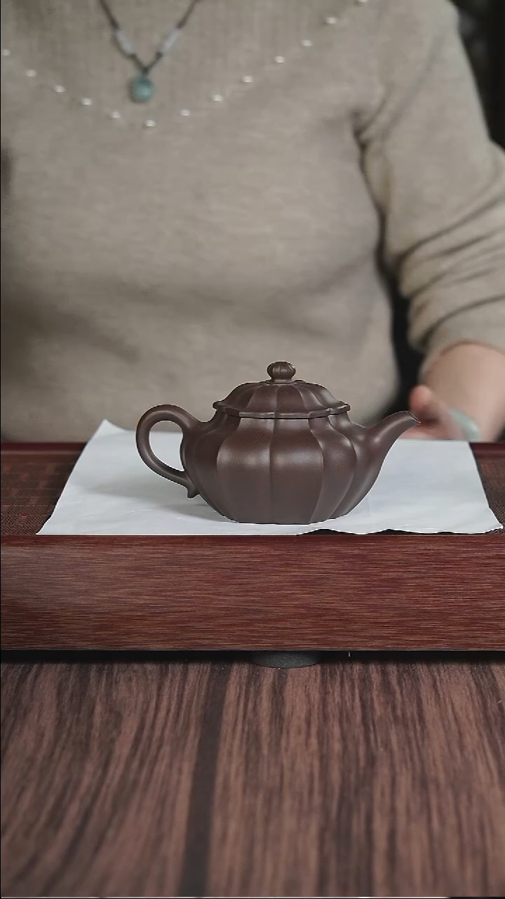 【闪购商品】紫砂茶壶底槽清 筋纹隐方