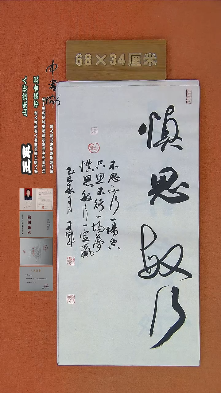 【闪购商品】书法934a王军书法作品