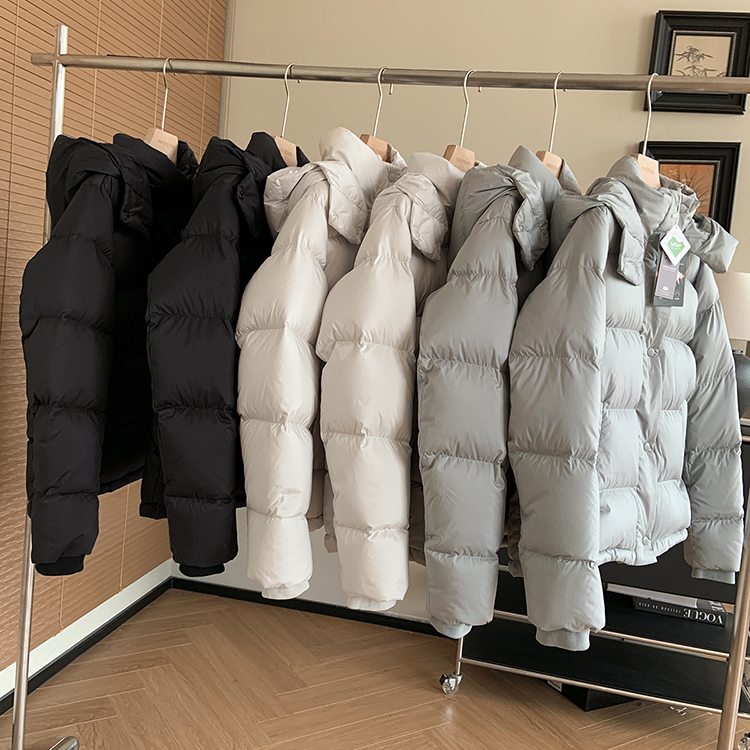 可脱卸连帽五格90鸭绒2025秋冬三防面料加厚超保暖女羽绒服外套