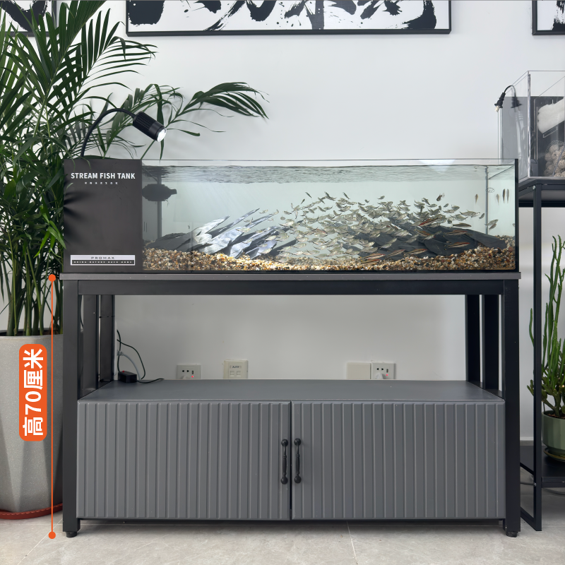 多层金属带底柜鱼缸架水族箱专用架耐用承重适配鱼缸的