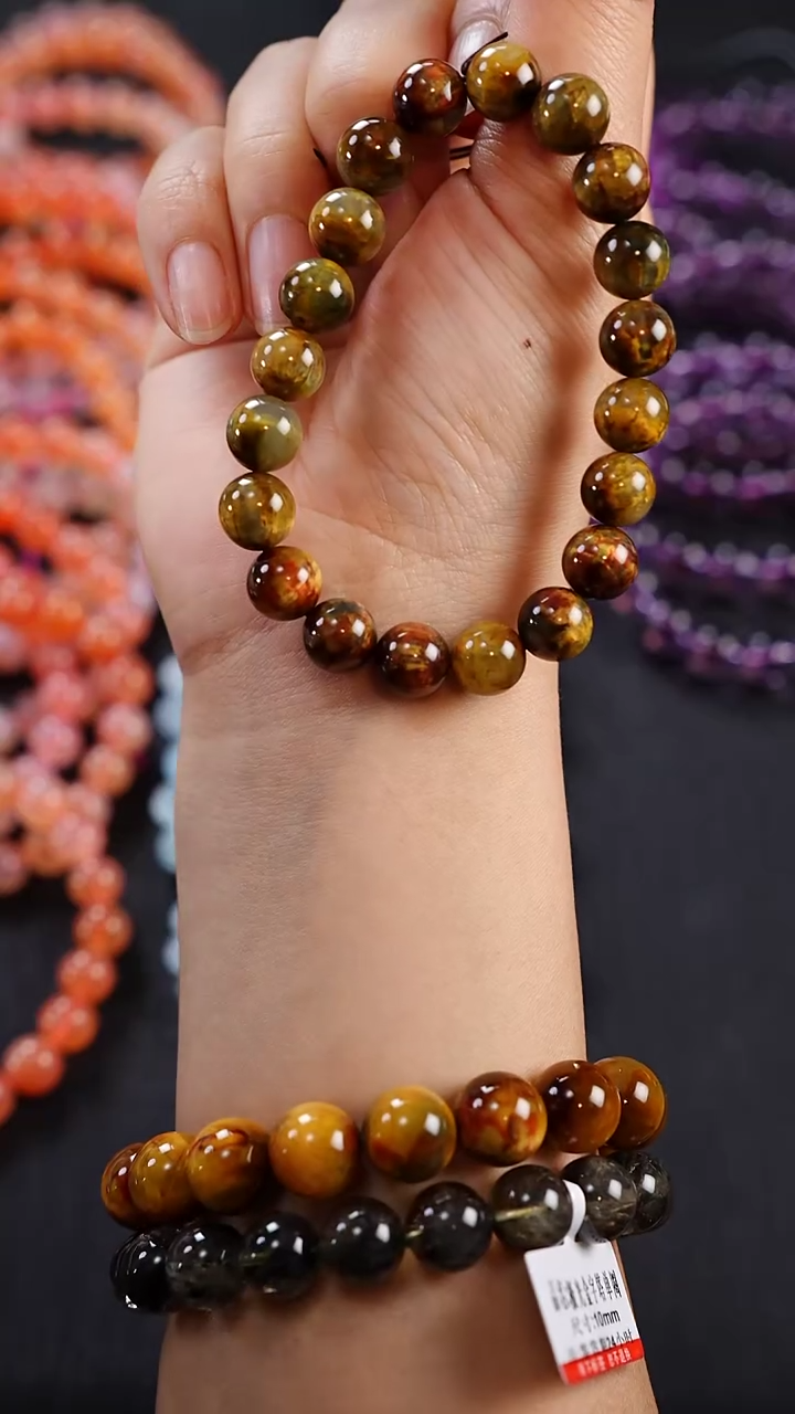 【闪购商品】木变石单圈未镶嵌A0012-猫眼彼得石单圈9mm