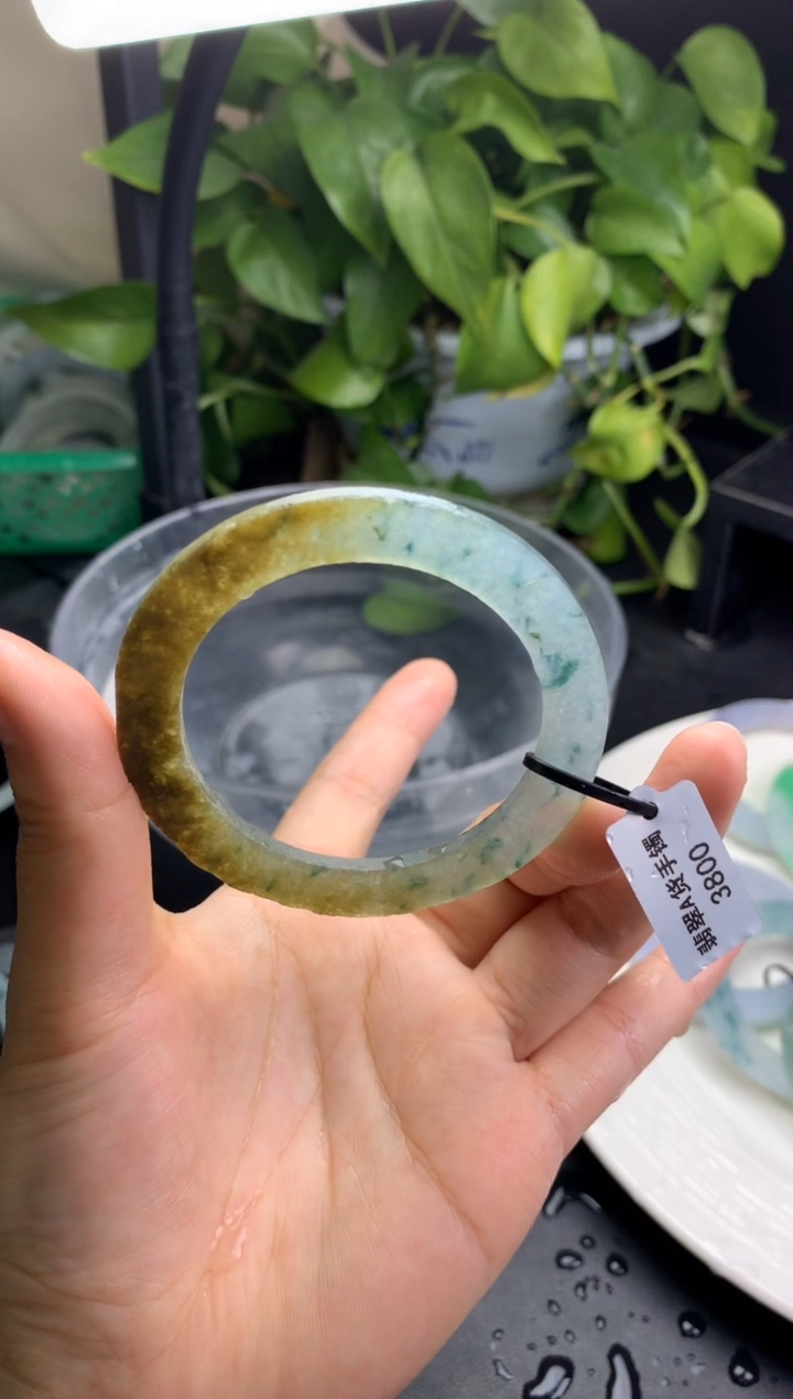 【闪购商品】定制翡翠定制翡翠手镯未镶嵌50-56圈半山水