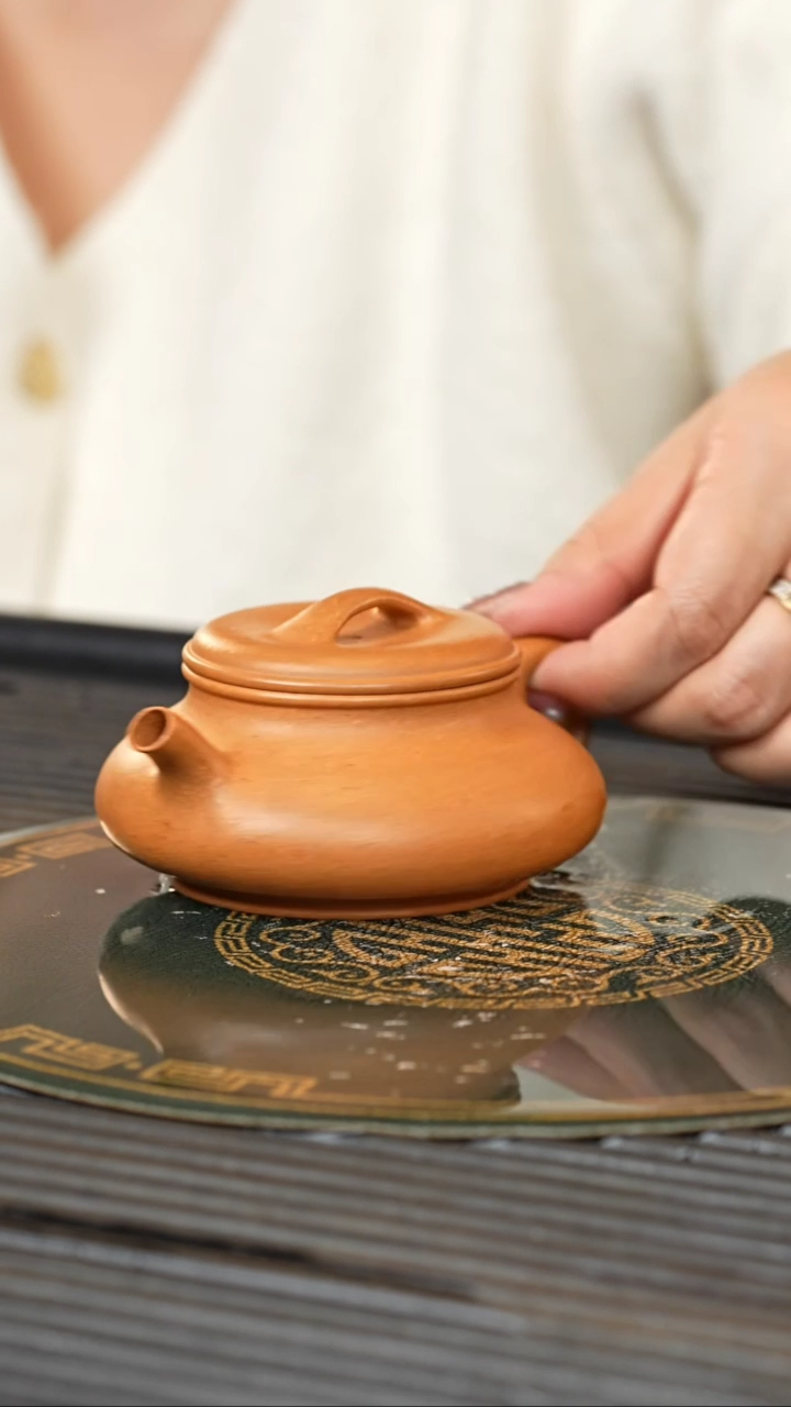 【闪购商品】紫砂茶壶GJY 黄金朱泥 颂经