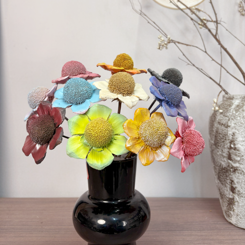 桐球松果干花高级感永生花民宿装饰摆件搭配茶几摆花手工干花