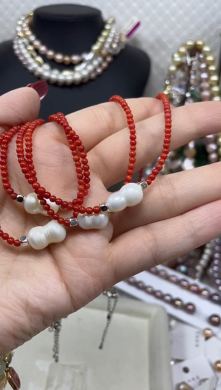 【闪购商品】淡水珍珠项链未镶嵌【纯恬珍珠】（多样性发货发一）