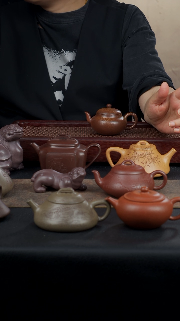 茶壶紫砂老*子缘聚全手工红降坡泥柴烧