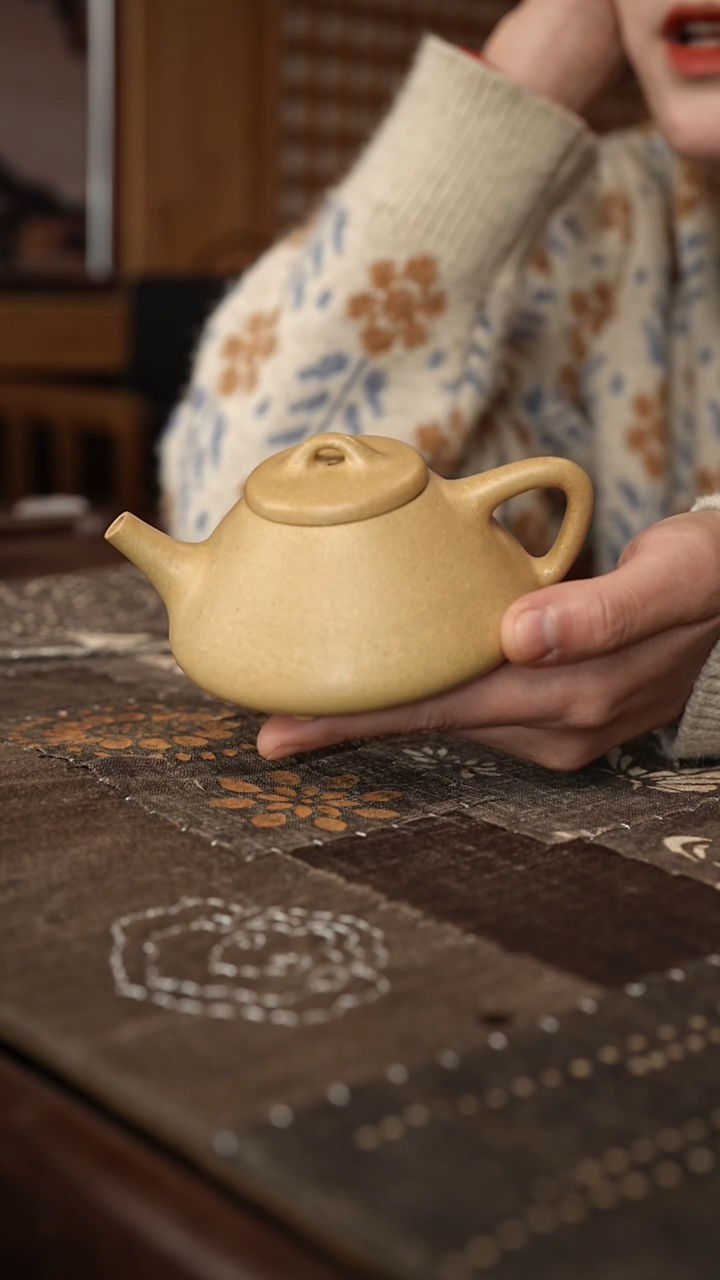 【闪购商品】绿泥茶壶墨绿泥子冶石瓢全手工150cc