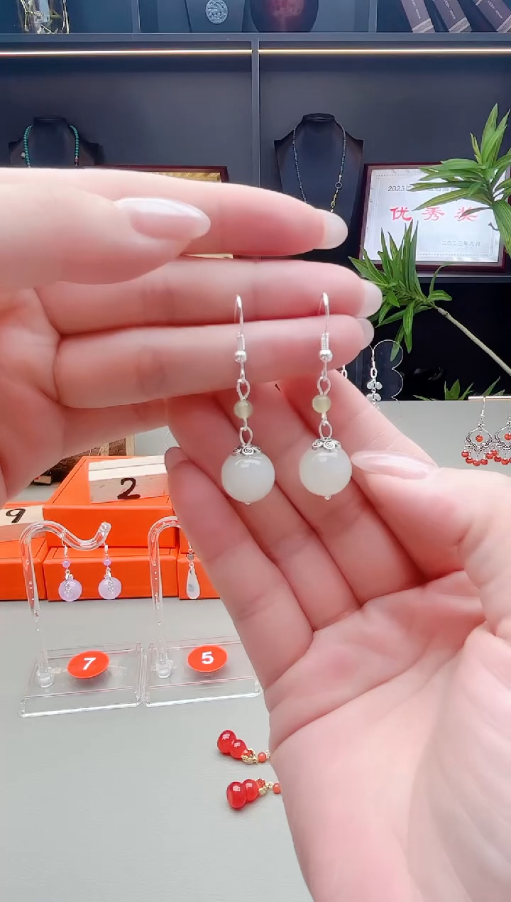 未镶嵌和田玉耳饰X26 