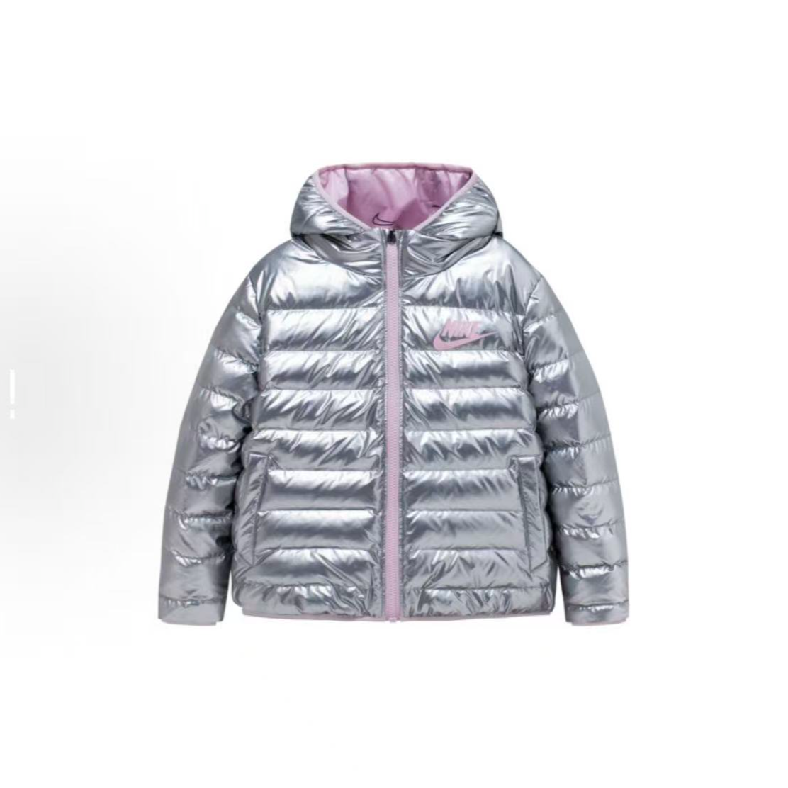 NIKE/耐克羽绒服 字母徽标双面穿保暖连帽轻薄 儿童款 DO3431-007