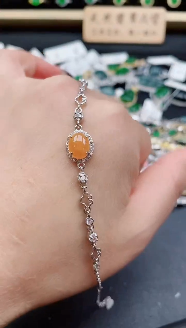 银S925镶嵌戒指翡翠1