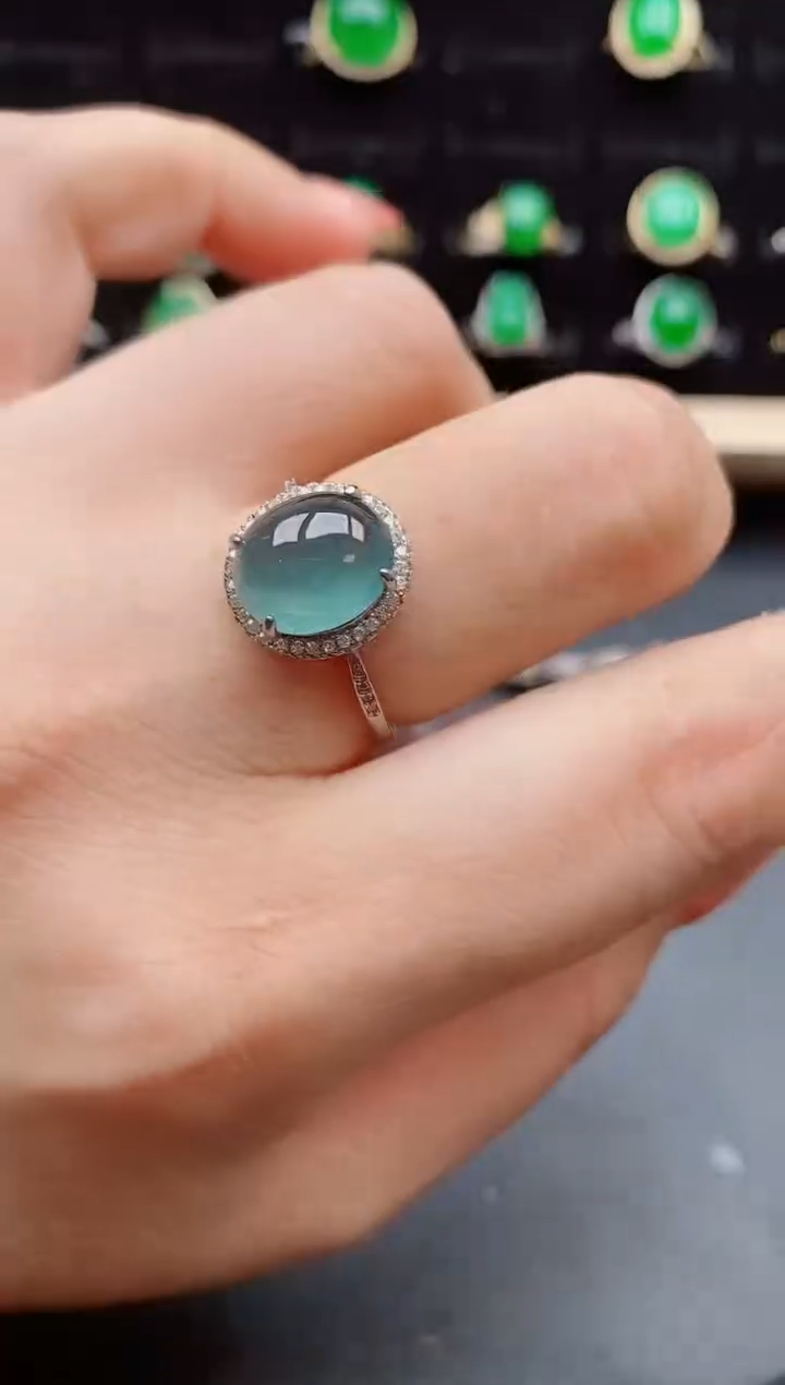 【闪购商品】翡翠戒指银S925镶嵌121212