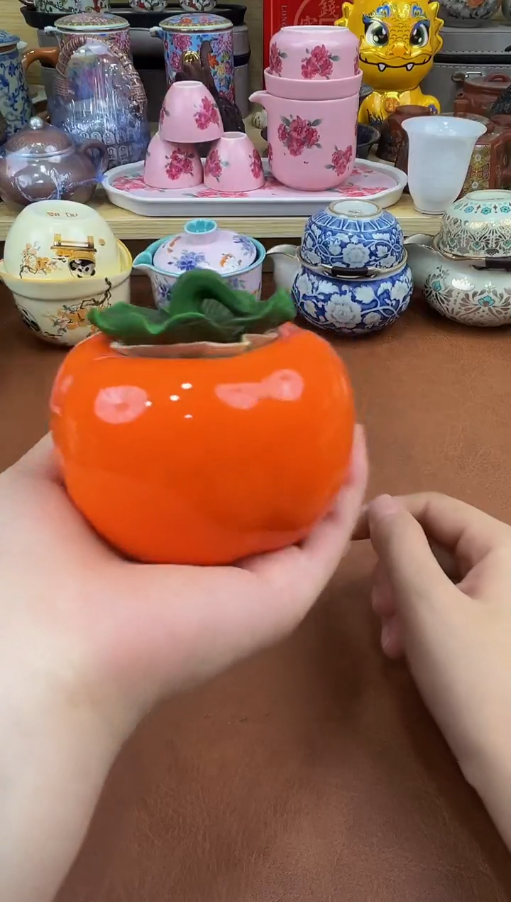 陶瓷茶具摆件旅行套组