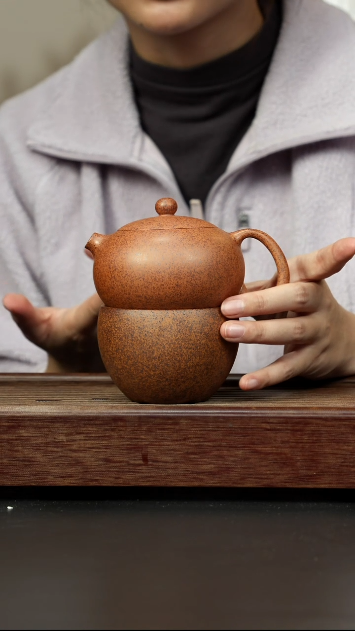 紫砂茶壶高温段泥 西施 一壶一杯