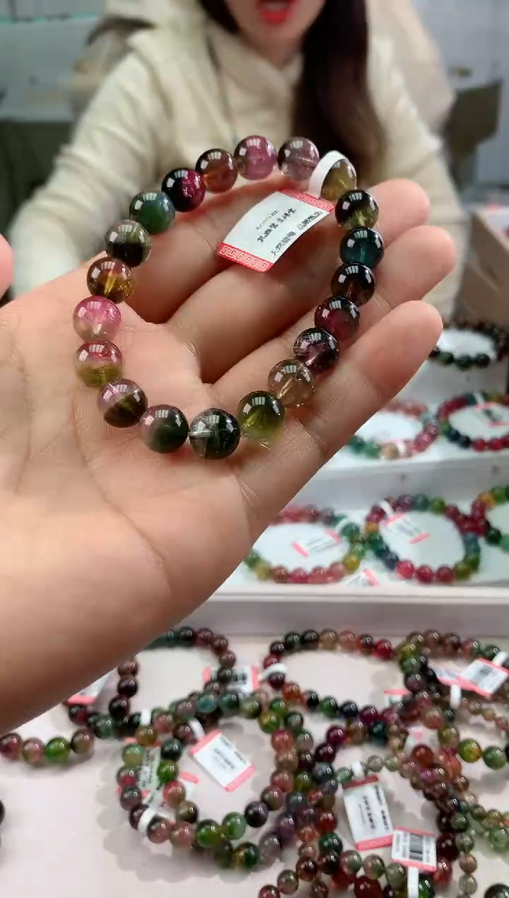 【闪购商品】碧玺手串未镶嵌多样性发一条