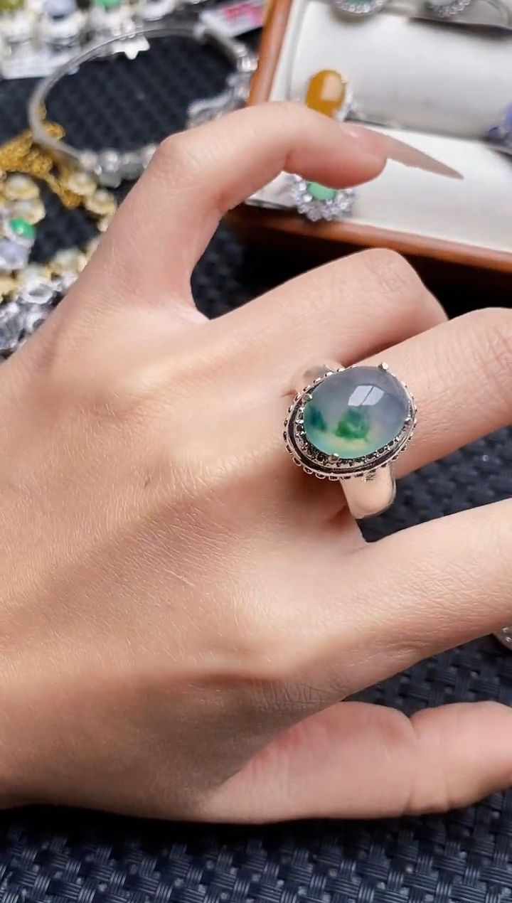 未镶嵌戒指翡翠2186