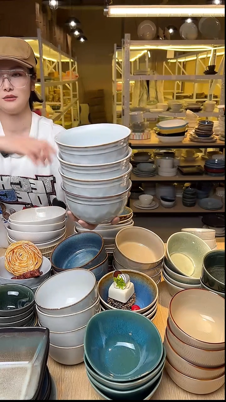 瓷150外贸尾货窑变釉下彩默认微瑕