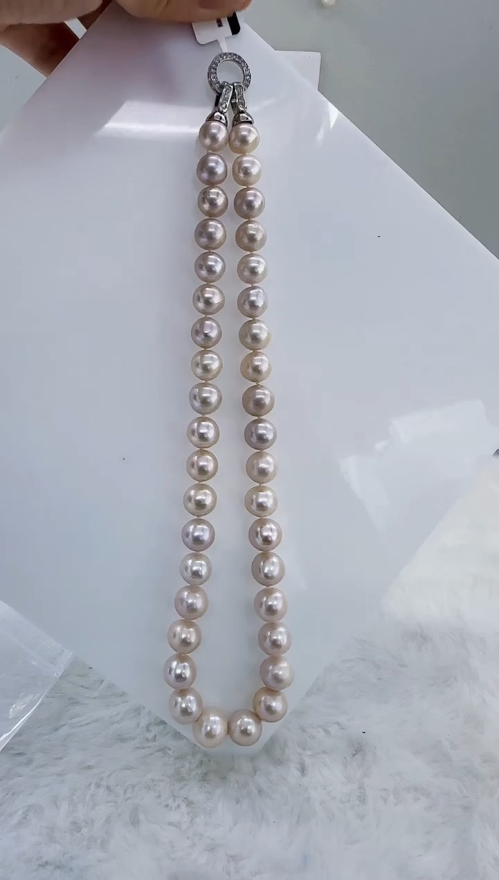 未镶嵌淡水珍珠DA珍珠串链10-13 y526