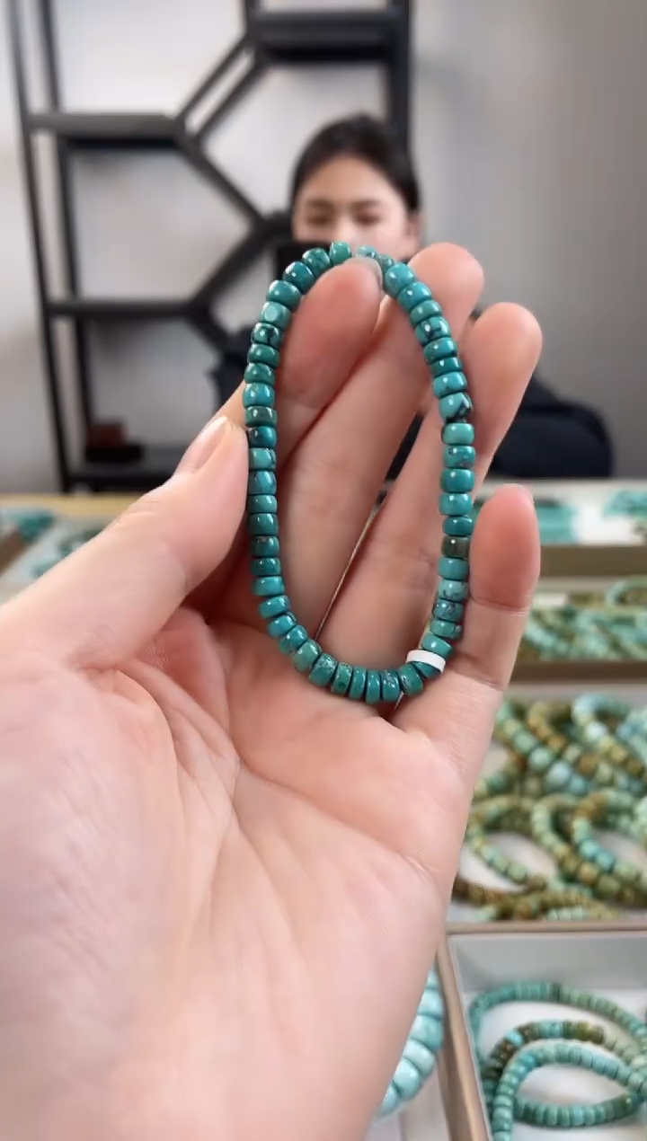 【闪购商品】未镶嵌绿松石珠宝奇石5+mm