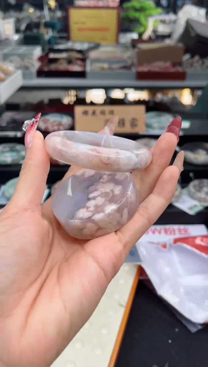 【闪购商品】石英质玉手镯未镶嵌53圈口（赠品镯心）3536019