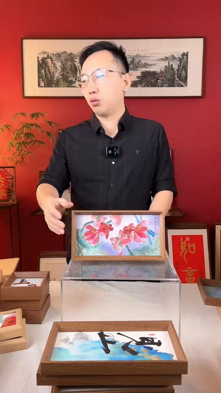 【闪购商品】国画金玉满堂14*27纯手绘国画摆台