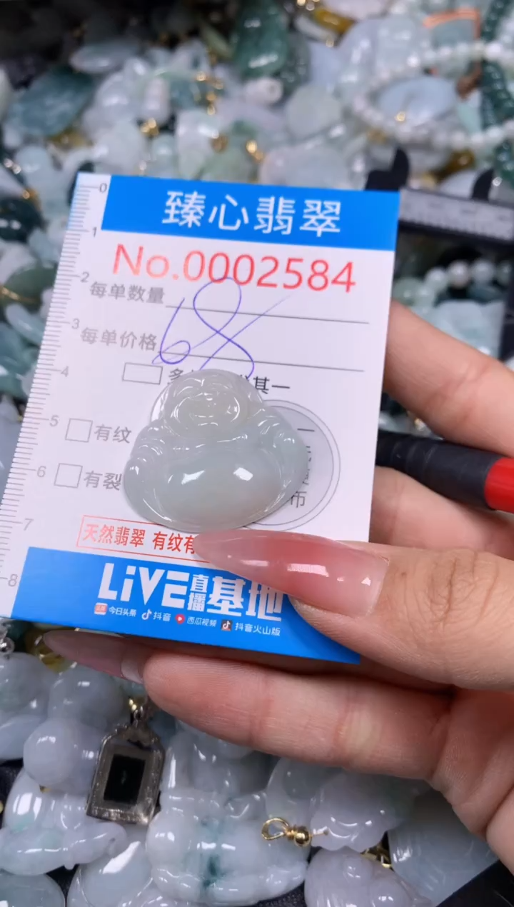 【闪购商品】翡翠颈饰未镶嵌含绳0002584