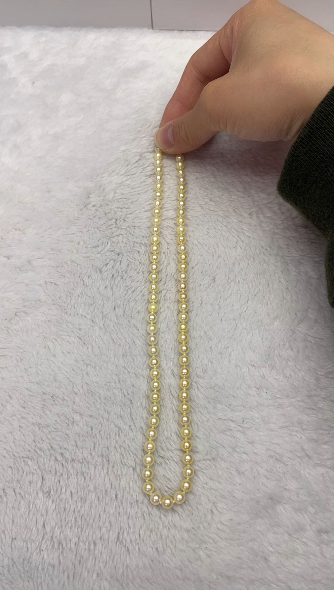 【闪购商品】海水珍珠颈饰未镶嵌AK羽皇金5.5-6mm（多样性发一）