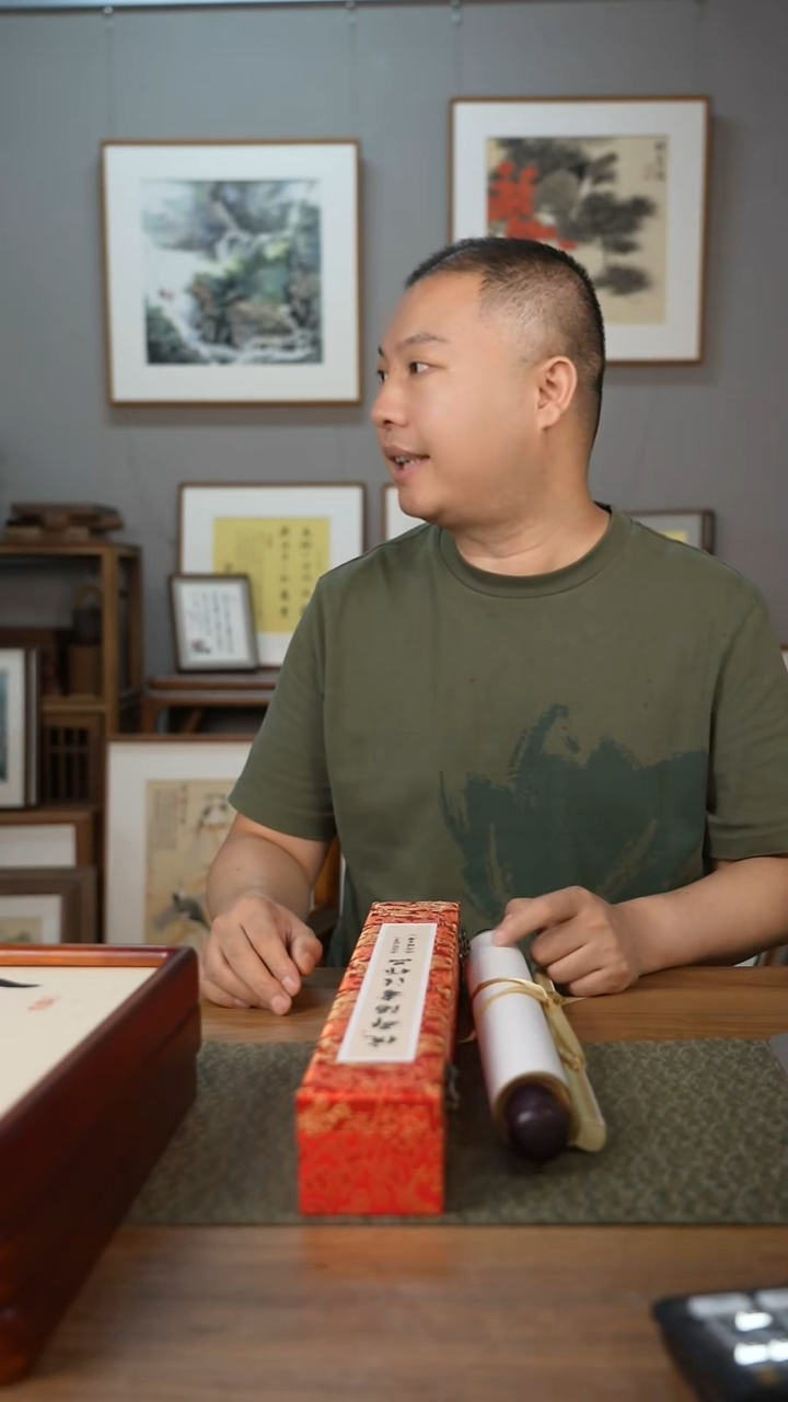 书法协会会员老师卷轴作品-