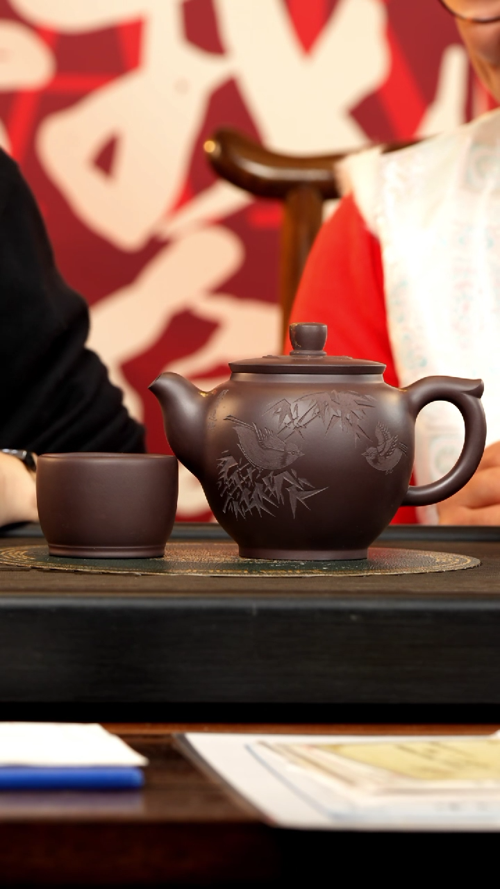 【闪购商品】紫砂茶壶ZCP 黑墩头 含蕴 500cc