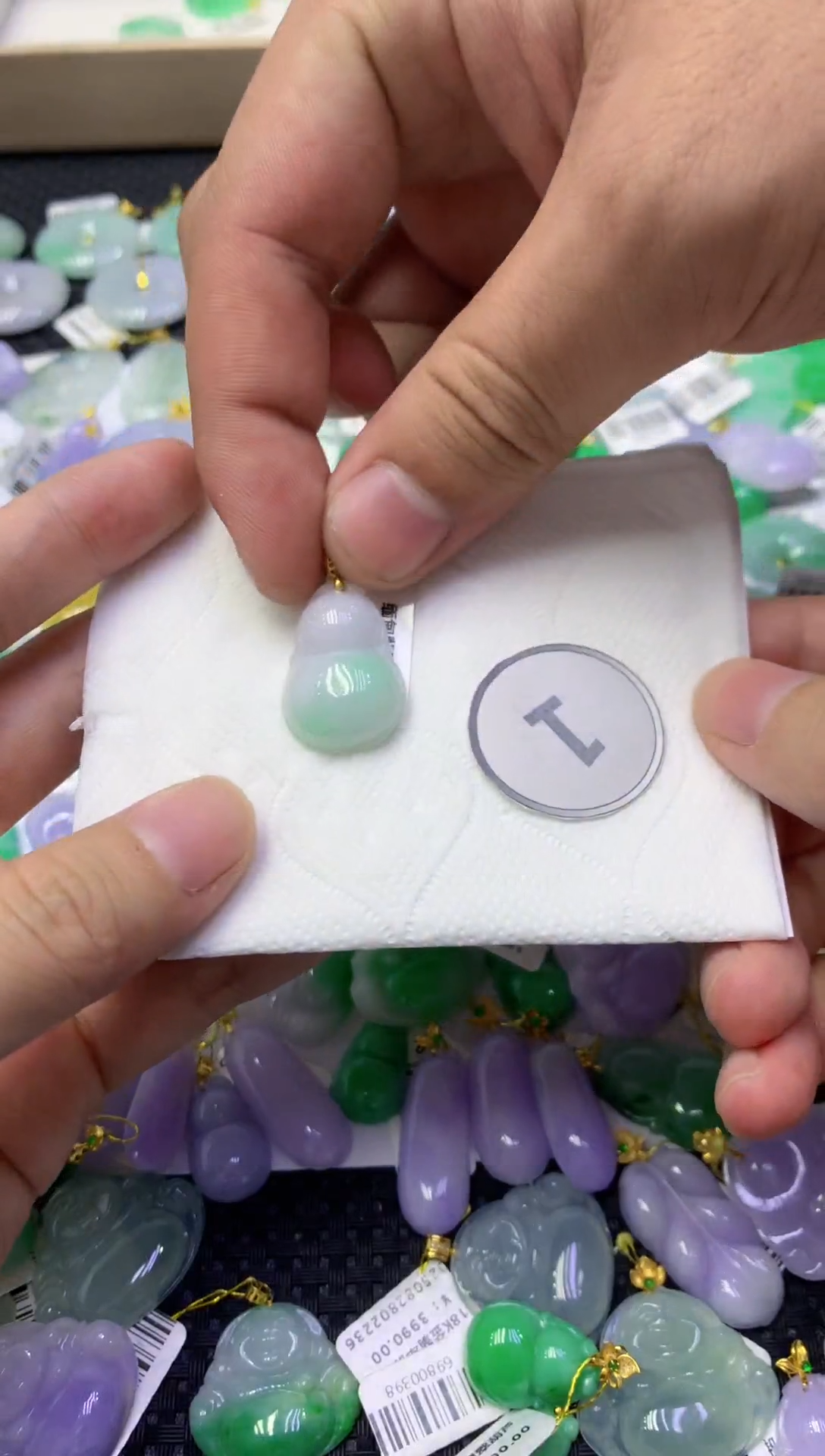 颈饰未镶嵌翡翠天然缅甸翡翠A货