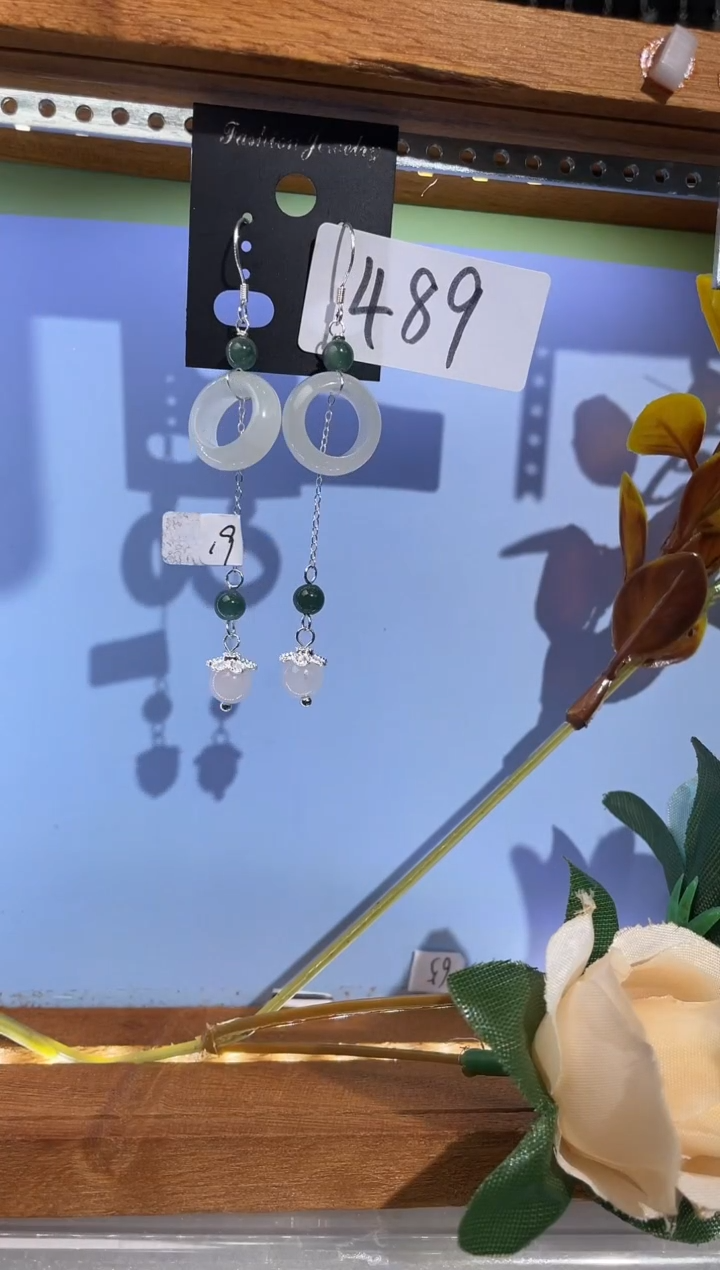 【闪购商品】紫晶耳饰银S925镶嵌喜欢拍微瑕