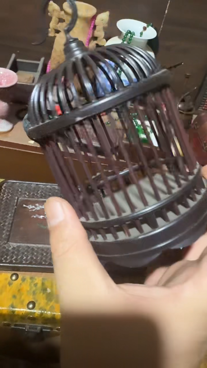 木闪电购链接精品摆件笼子