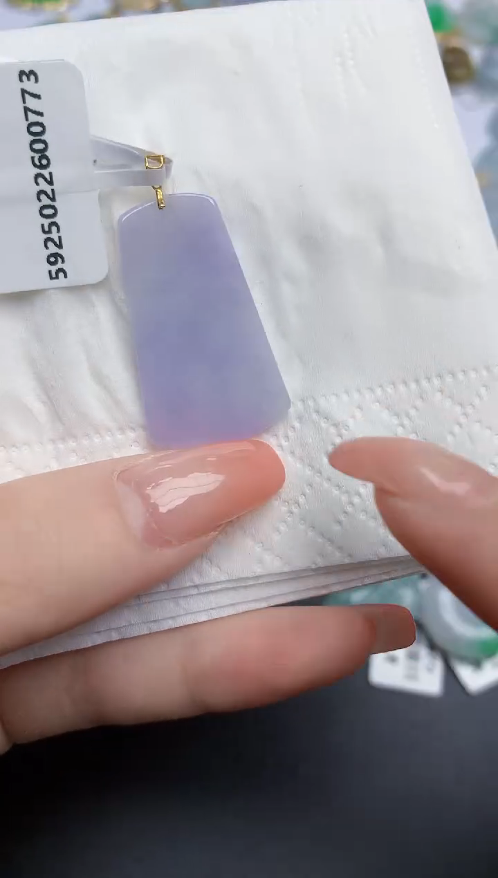 【闪购商品】翡翠颈饰18K金镶嵌天然缅甸翡翠A货