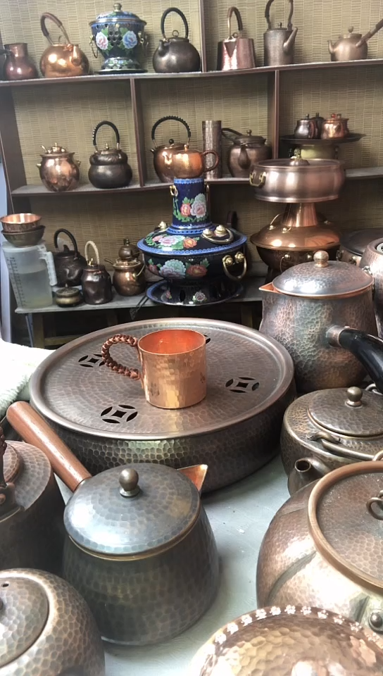 贵金属紫铜泡茶杯