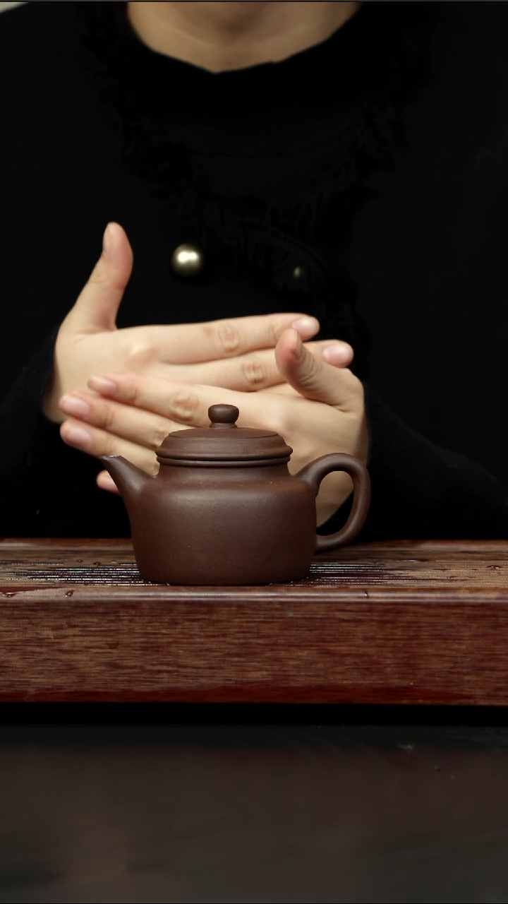 茶壶紫砂老紫泥 剑流德钟