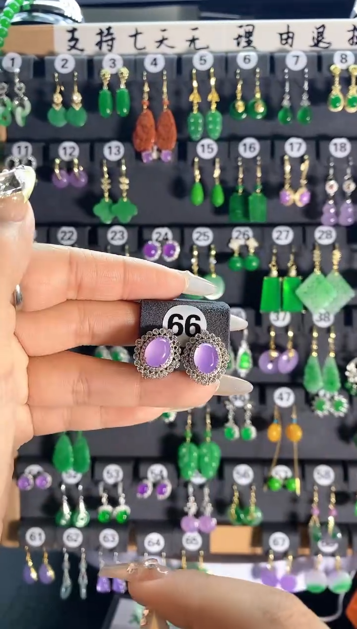 【闪购商品】翡翠颈饰银S925镶嵌66...